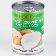 Органическое кокосовое молоко "FOCO", 400 мл, ж/б