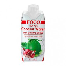 Кокосовая вода с соком граната "FOCO", 330 мл.