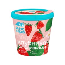 Мороженое пломбир IceCro "Клубника со сливками", 75 гр.