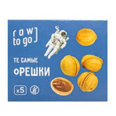 RAWTOGO Печенье "Орешки" с кокосовой сгущёнкой (5шт.), 110 гр.
