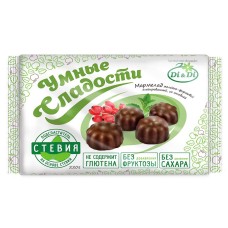 Умные сладости Мармелад диетический желейный в шоколадной глазури, 220 гр.