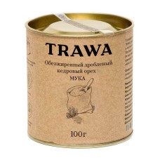 Обезжиренный и дробленый кедровый орех TRAWA (мука), 100 гр.