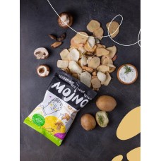 Натуральные хрустящие чипсы Mojno "Картофель, грибы и лук со сметаной", 75 гр.