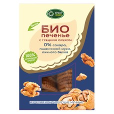 Печенье БИО "ГринЗлак" с грецким орехом, 150 гр.