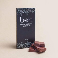 Низкоуглеводный темный шоколад без сахара BOB, 50 гр.