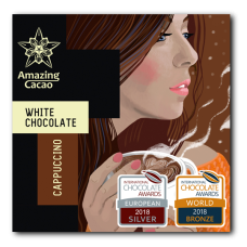 Шоколад белый Amazing Cacao CAPPUCCINO Капучино 40%, 60 гр.