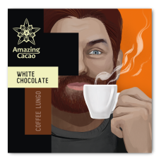 Шоколад белый Amazing Cacao COFFEE LUNGO 42%, 60 гр.